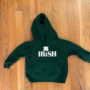 Irish Kids Green Hoodie